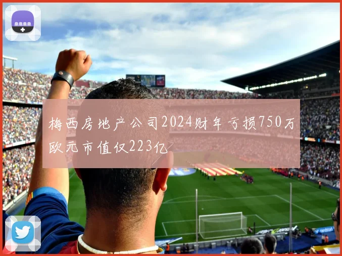 梅西房地产公司2024财年亏损750万欧元市值仅223亿